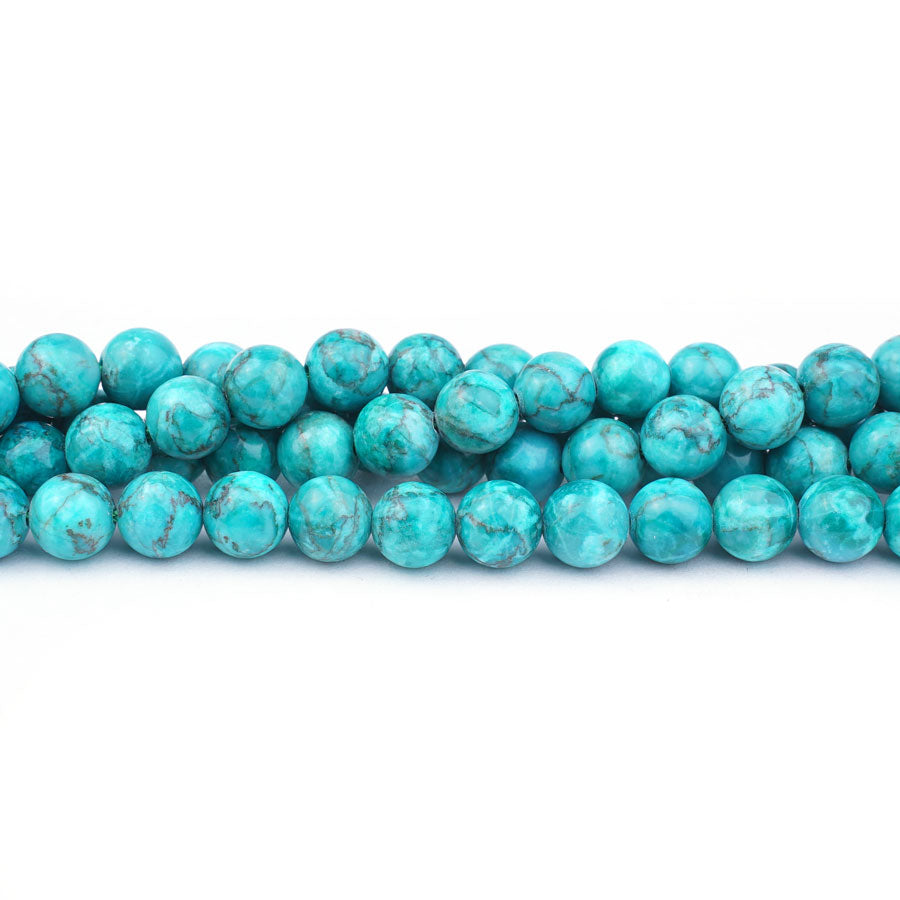 Calcite Crazy Lace 8m Round Turquoise Green - Limited Editions - Goody Beads