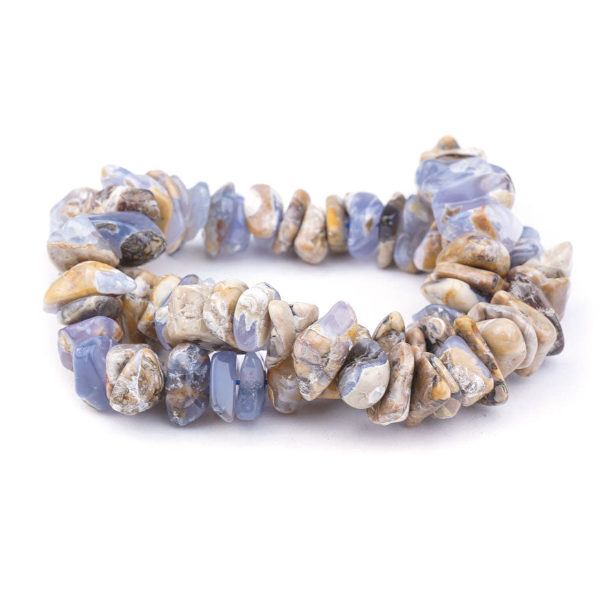 Blue (Marbled) Chalcedony 12-22mm Chips - Limited Editions - Goody Beads