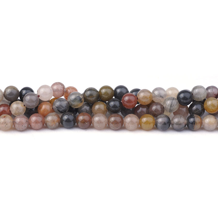 6mm Wood Chalcedony Natural Round - 15-16 Inch - Goody Beads