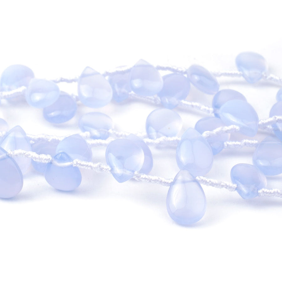 Blue Chalcedony 8x12mm Drop - Limited Editions - Goody Beads