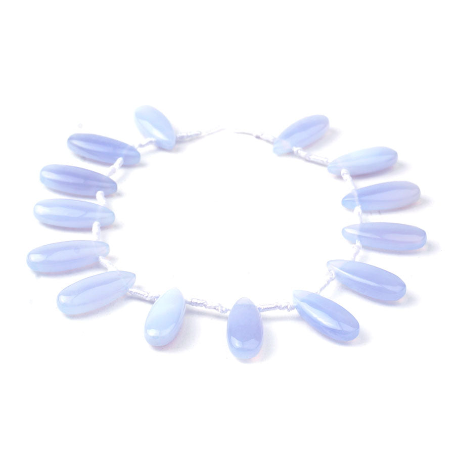 Blue Chalcedony 8x20mm Drop - Limited Editions - Goody Beads