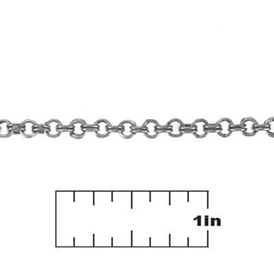 3.4mm Antique Silver Plated Double Cable Chain - Goody Beads