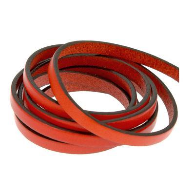 5mm Rust Flat Leather - Goody Beads