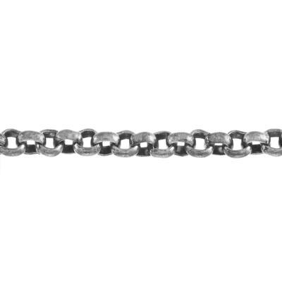 2.6mm Antique Silver Plated Belcher Chain - Goody Beads