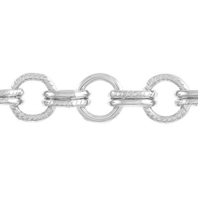 6mm Silver Plated Double Cable Chain - Goody Beads
