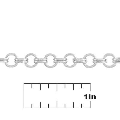 6mm Silver Plated Double Cable Chain - Goody Beads