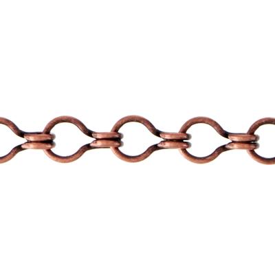 3mm Antique Copper Plated Ladder Chain - Goody Beads