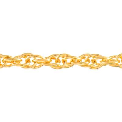 2.5mm Gold Plated Soldered Rope Chain - Goody Beads