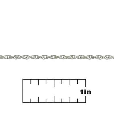 2.5mm Imitation Rhodium Plated Soldered Rope Chain - Goody Beads