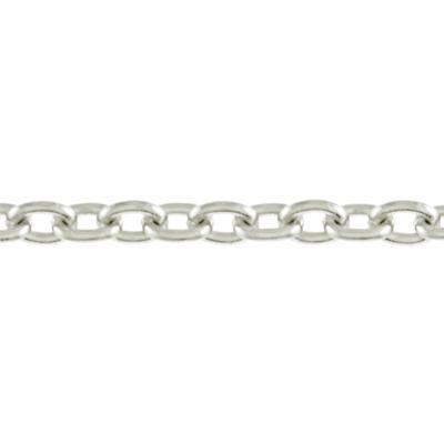 2.2mm Imitation Rhodium Plated Soldered Cable Chain - Goody Beads