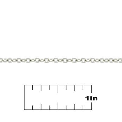 2.2mm Imitation Rhodium Plated Soldered Cable Chain - Goody Beads