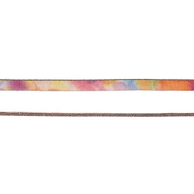 5mm Brushed Water Color Flat Leather - Goody Beads