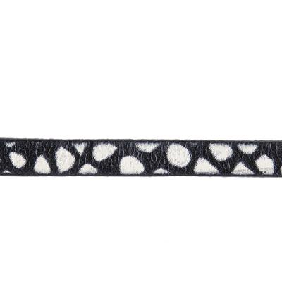 5mm Snow Storm Ornate Printed Flat Leather - Goody Beads