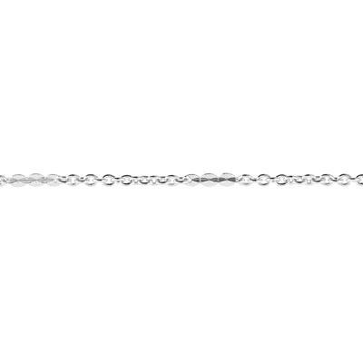 2mm Silver Plated Petite Cable Chain with Soldered Links - Goody Beads