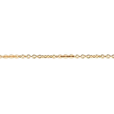 2mm Gold Plated Petite Cable Chain with Soldered Links - Goody Beads