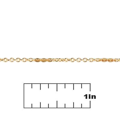 2mm Gold Plated Petite Cable Chain with Soldered Links - Goody Beads