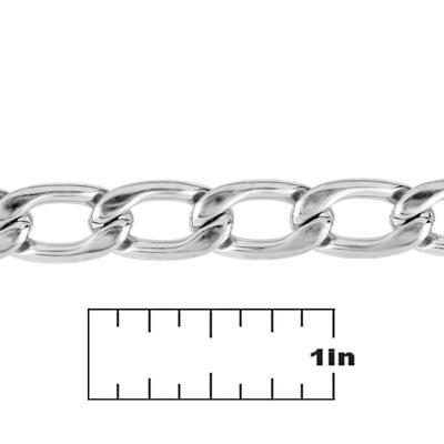 9.5mm Stainless Steel Curb Chain - Goody Beads
