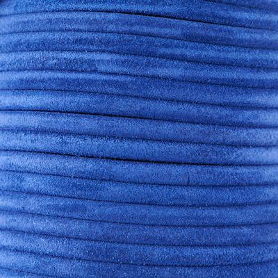 5mm Round Royal Blue Suede Leather - Goody Beads