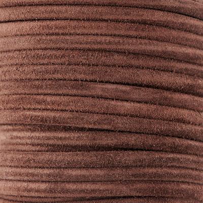 5mm Round Brown Suede Leather - Goody Beads