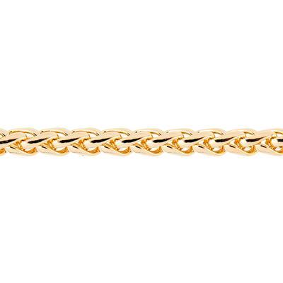 4.5mm Gold Finish Brass Rope Chain - Goody Beads