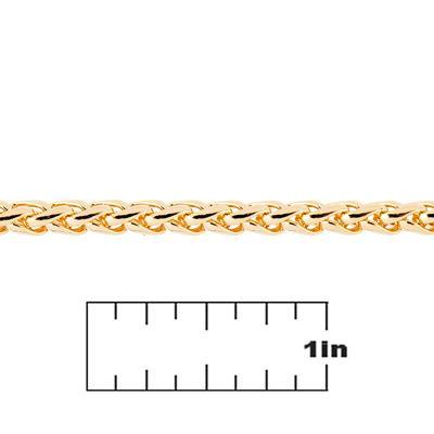 4.5mm Gold Finish Brass Rope Chain - Goody Beads