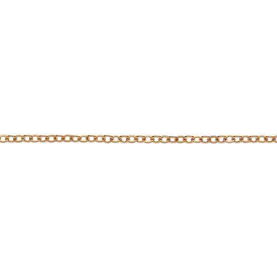 1.7mm Bright Gold Plated Cable Chain - Goody Beads
