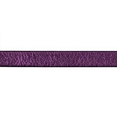 5mm Purple Pearl Metallic Flat Leather - Goody Beads