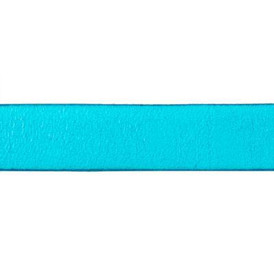 10mm Turquoise Puya Italian Dolce Flat Leather - Goody Beads