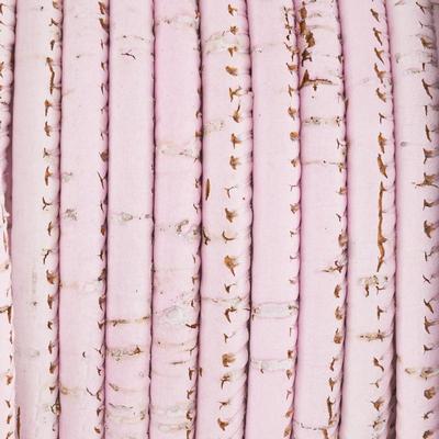 5mm Round Pink Cork Cord - Goody Beads