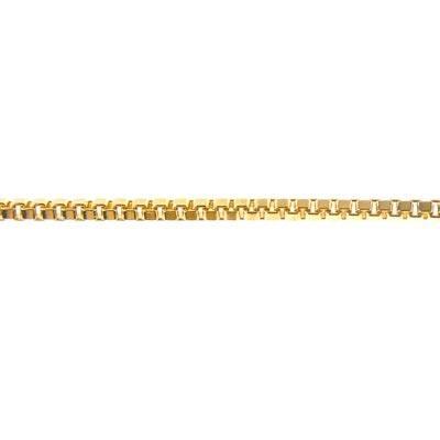 1.2mm Gold Plated Solid Brass Box Rolo Chain - Goody Beads