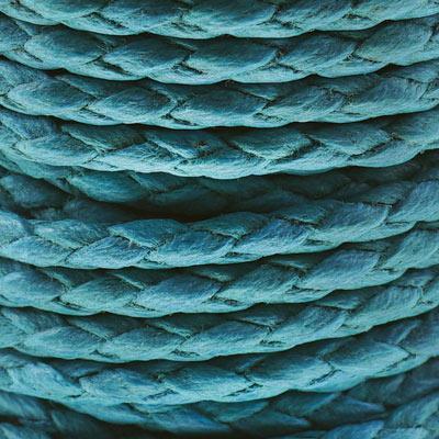 4mm Turquoise Braided Cotton Bolo Vegan Leather Cord - Goody Beads