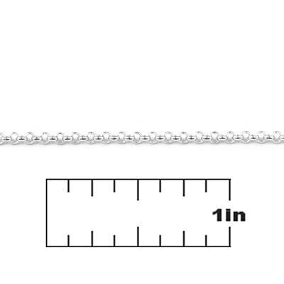 1.8mm Silver Plated Rollo Chain - Goody Beads