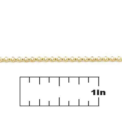 1.8mm Gold Plated Rollo Chain - Goody Beads