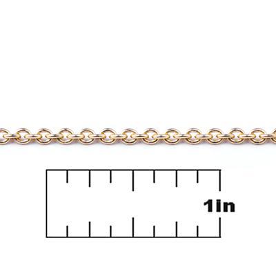 2.2mm Gold Plated Tiny Oval Chain - Goody Beads