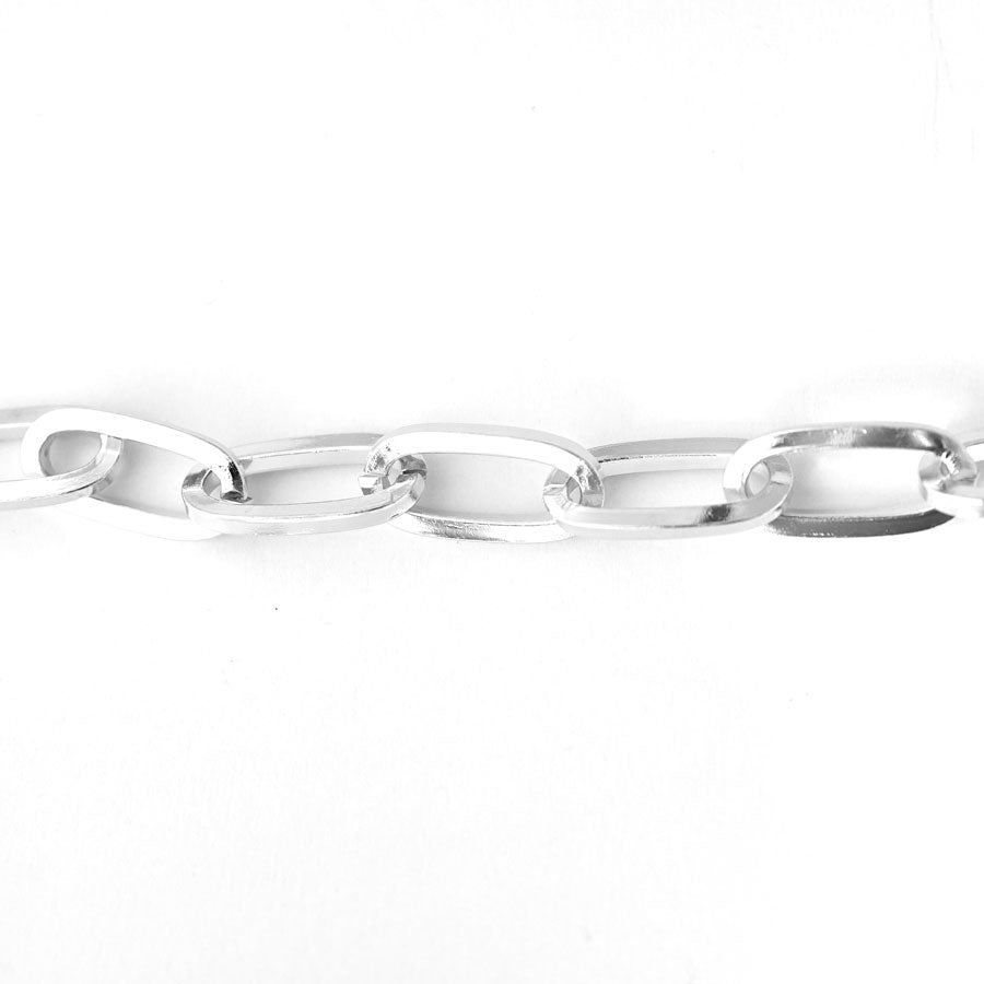 26.5mm Imitation Rhodium Finish Jumbo Paperclip Cable Chain - Goody Beads