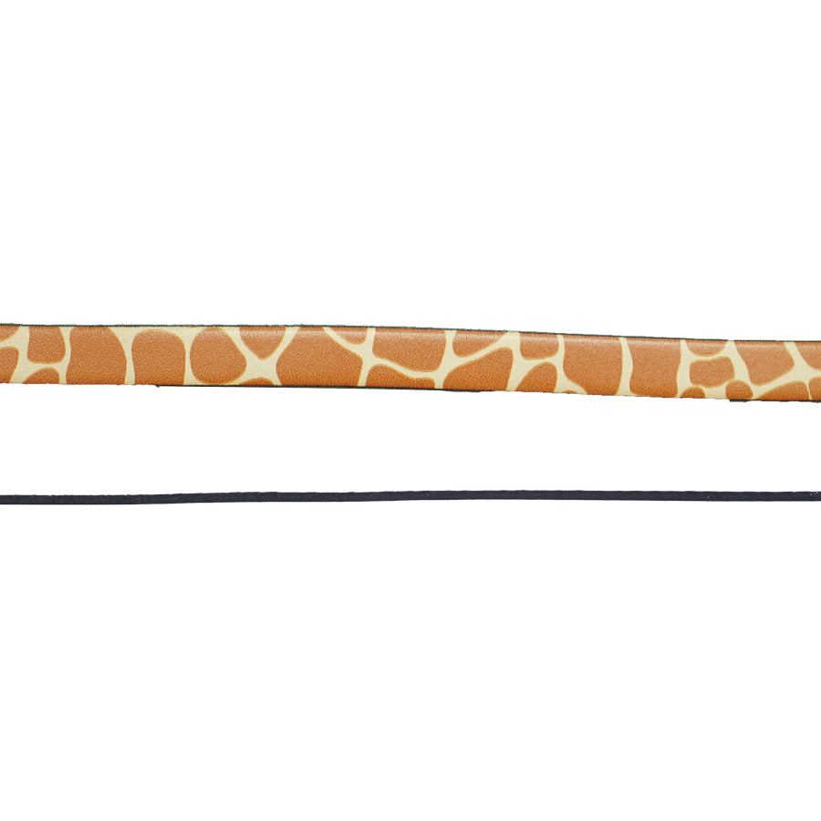 10mm Giraffe Printed Flat Leather - Goody Beads