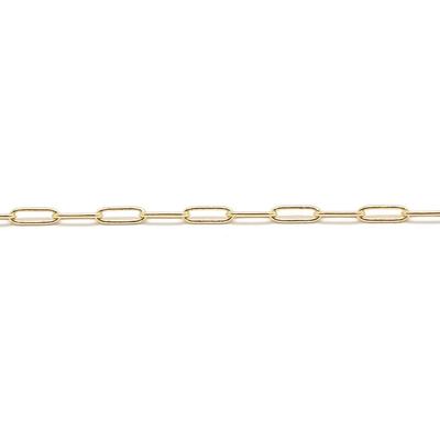 5.9x1.75mm Gold Plated Mini Paperclip Cable Chain - Goody Beads