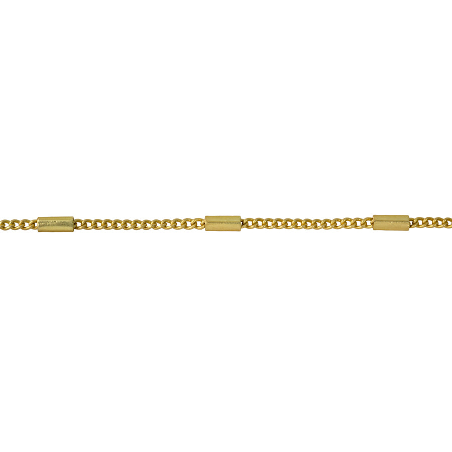 1.2mm Satellite Curb Chain -Satin Hamilton Gold