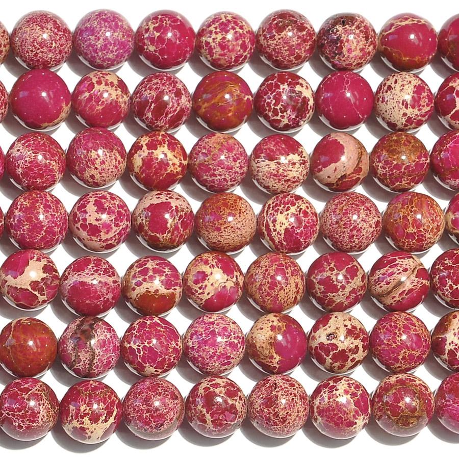 Cherry Impression Jasper 10mm Round