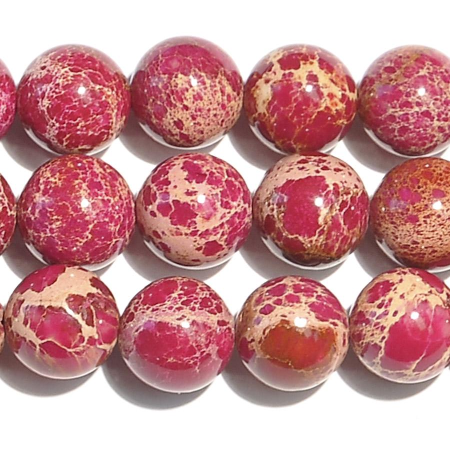 Cherry Impression Jasper 10mm Round