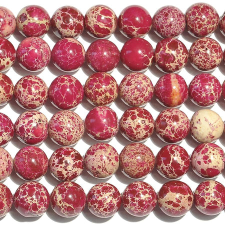 Cherry Impression Jasper 12mm Round