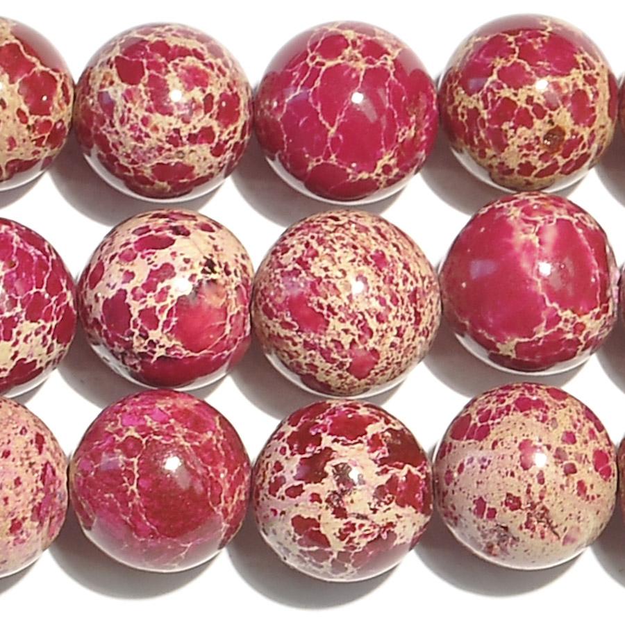 Cherry Impression Jasper 12mm Round