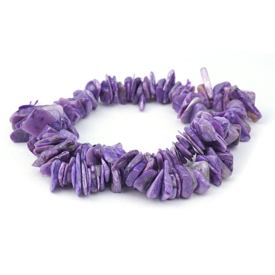 4X12-20mm Charoite Natural Chip - 15-16 Inch - Goody Beads