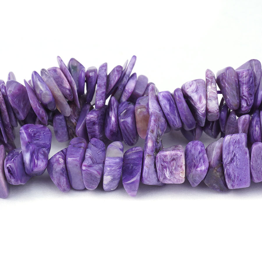 4X12-20mm Charoite Natural Chip - 15-16 Inch - Goody Beads