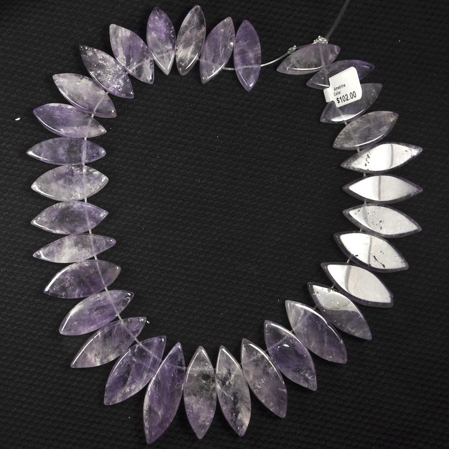 Ametrine 12x31-15x40mm Smooth Marquise Collar 15-16 Inch