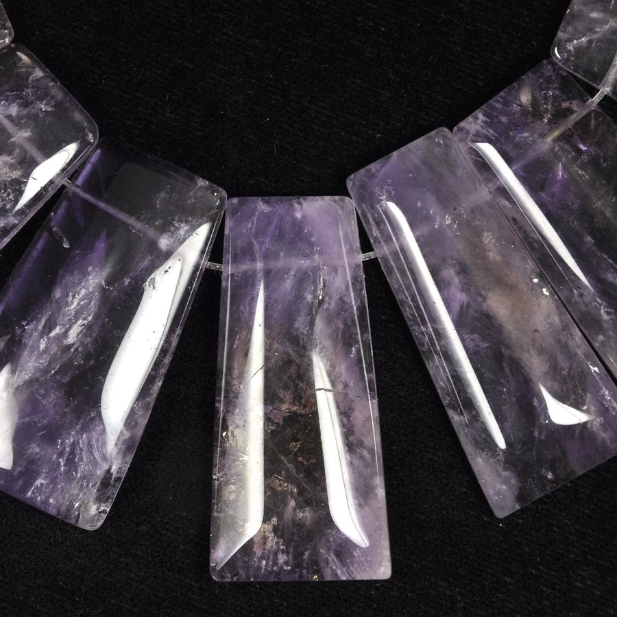 Ametrine 18x32-27x40mm Smooth Trapezoid Collar 15-16 Inch