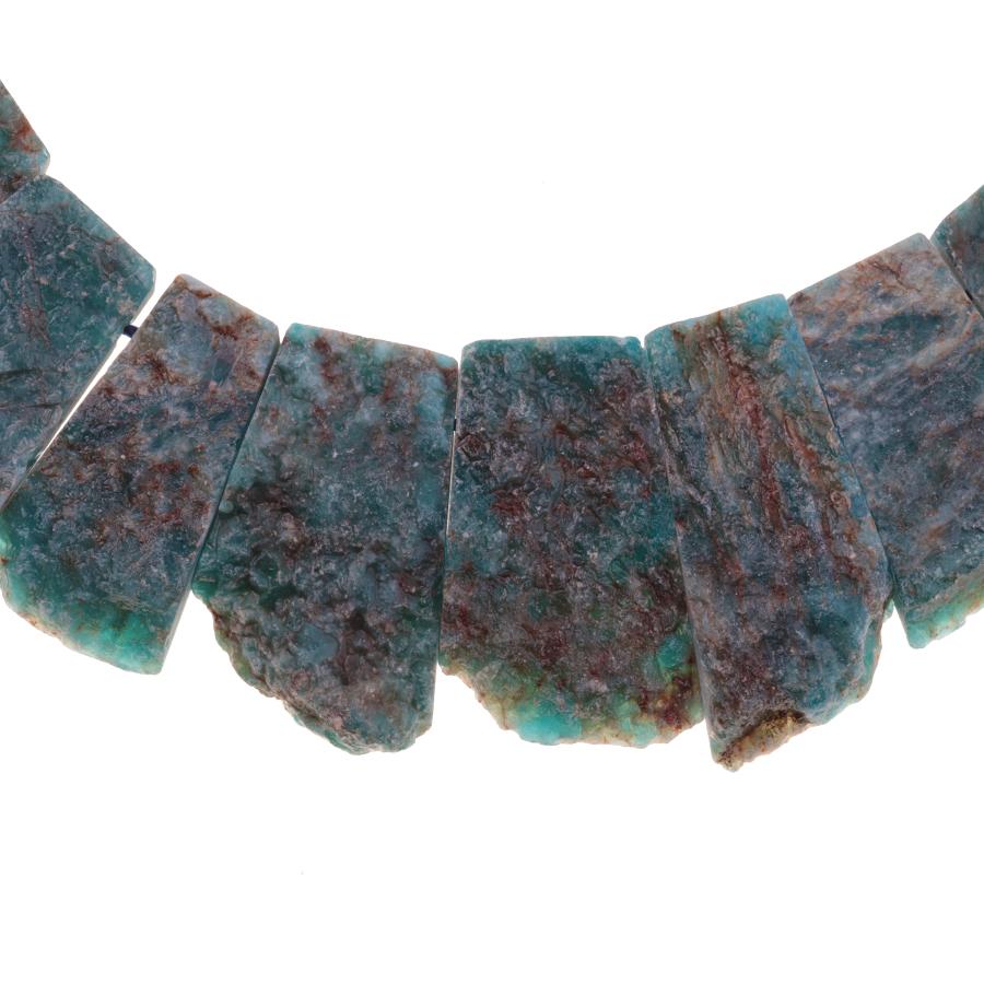 Blue Apatite 16x22-22x32mm Jagged Rough Collar