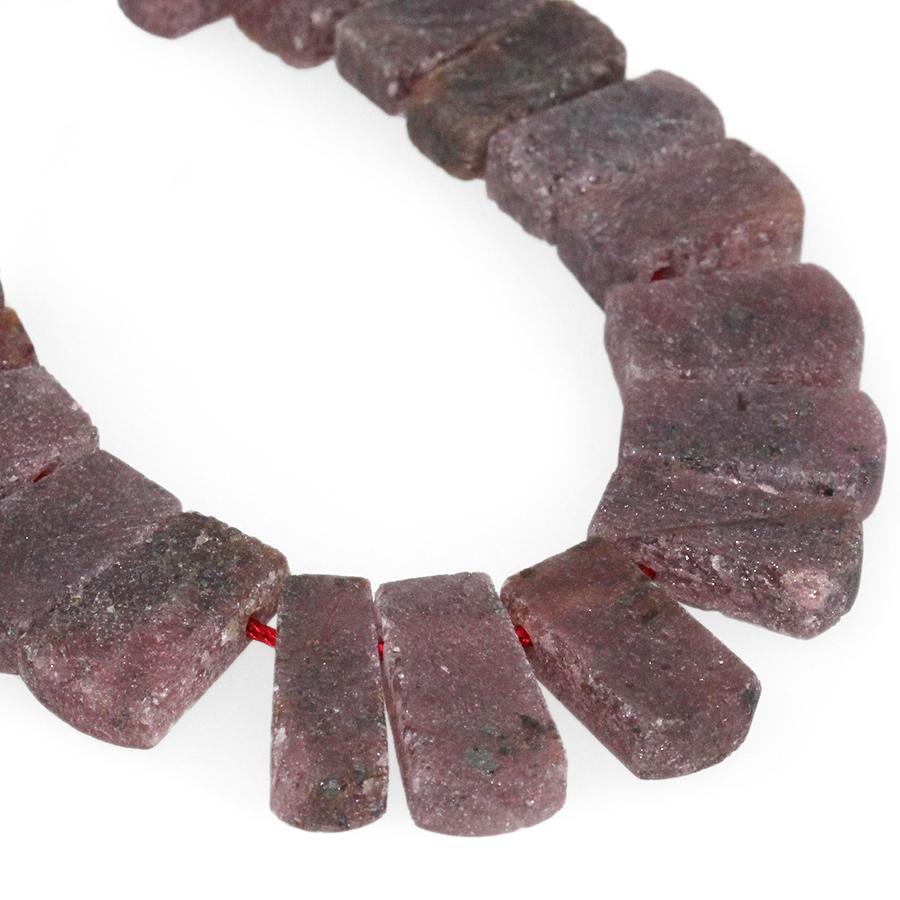 MATTE Ruby 7x9-9x13mm Narrow Ladder Collar