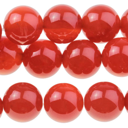 Carnelian 10mm Round 8-Inch - Goody Beads