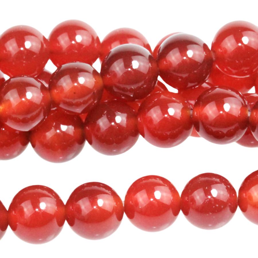 Carnelian 8mm Round 8-Inch - Goody Beads